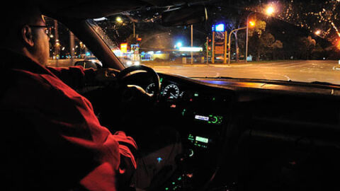 Conductor con escasa visibilidad
