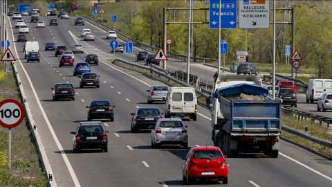 Tráfico en las carreteras españolas.