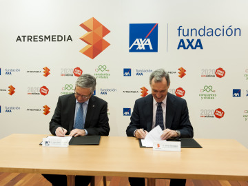 Jean Paul Rignault, Consejero Delegado de AXA y Silvio González, Consejero Delegado de Atresmedia Jean Paul Rignault, Consejero Delegado de AXA y Silvio González, Consejero Delegado de Atresmedia
