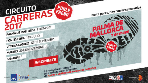 Cartel Carrera Ponle Freno Palma de Mallorca