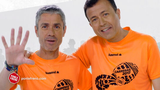 Martín Fiz y Manu Sánchez, embajadores del circuito de Carreras Ponle Freno Martín Fiz y Manu Sánchez, embajadores del circuito de Carreras Ponle Freno
