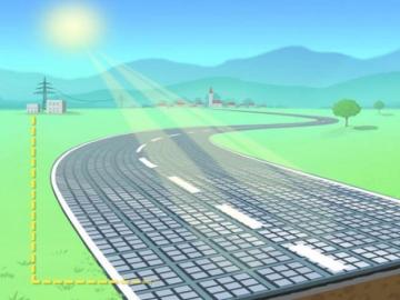 Las carreteras solares captan energía limpia y permiten la recarga de los vehículos en marcha