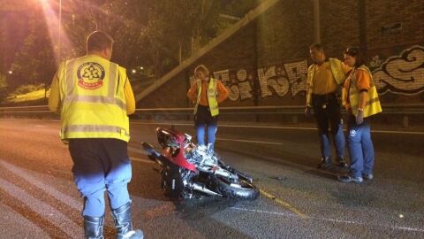 Un motorista muere tras sufrir un accidente en la M-30