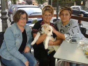 Enma, Teresa y Ana , con Valentina