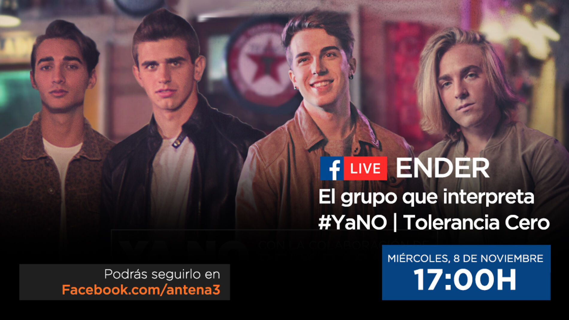 Facebook Live con ENDER, el grupo que interpreta #YaNO