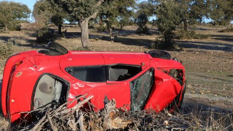 Un accidente de tráfico ocurrido en Santa Marta de Tormes, Salamanca