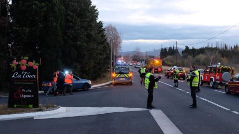Inmediaciones del lugar donde se produjo el accidente