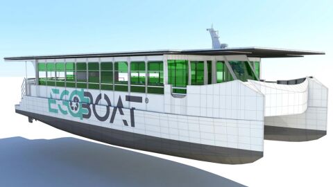 El primer catamarán de Europa que transporta pasajeros con energía solar y no contamina tiene sello español El primer catamarán de Europa que transporta pasajeros con energía solar y no contamina tiene sello español