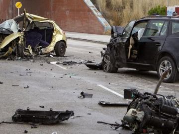 Imagen de archivo de un accidente de tr&aacute;fico