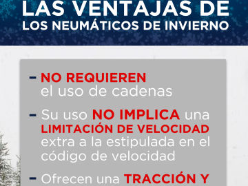 Las ventajas de los neum&aacute;ticos de invierno