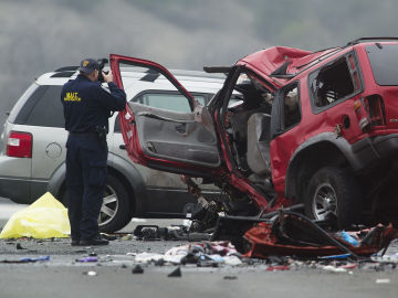 Imagen de archivo de un accidente de tr&aacute;fico.