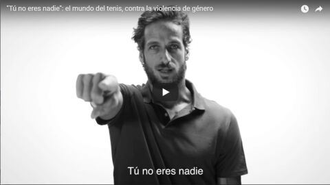 El mundo tenis, contra la violencia de g&eacute;nero en la iniciativa de la Fundaci&oacute;n Mutua Madrile&ntilde;a: 'T&uacute; no eres nadie'