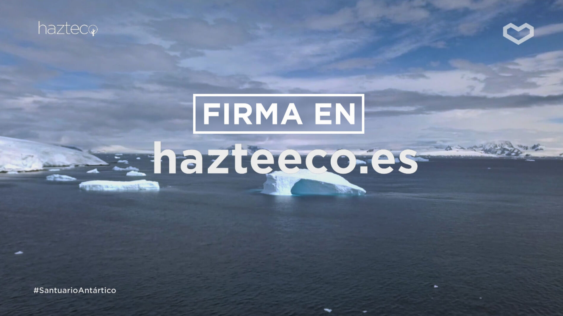 Firma para pedir la protección del Antártico
