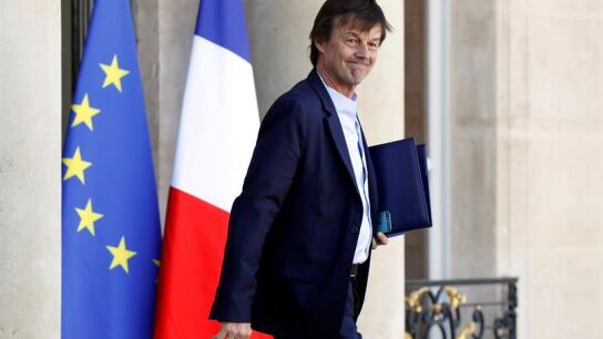 Imagen de archivo del ministro francés de la Transición Ecológica, Nicolas Hulot Imagen de archivo del ministro francés de la Transición Ecológica, Nicolas Hulot