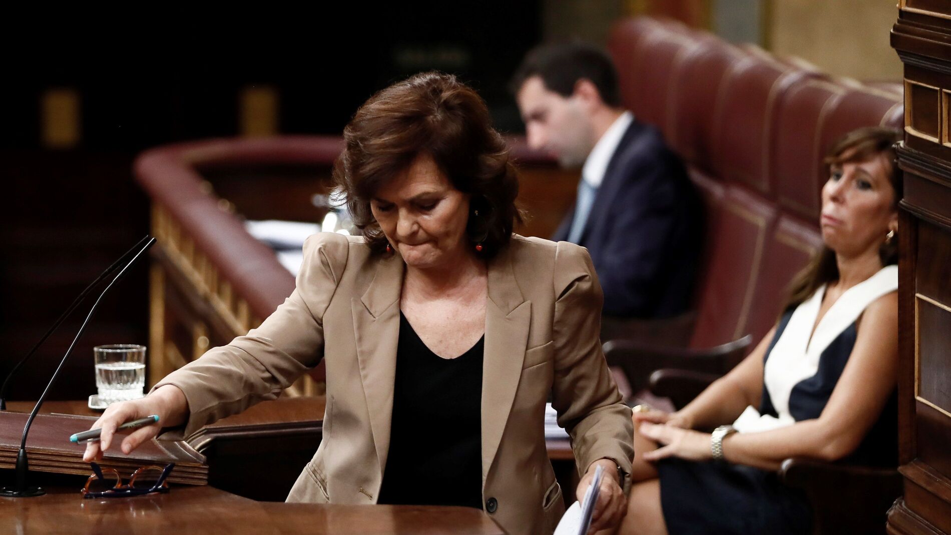 La vicepresidenta del Gobierno, Carmen Calvo