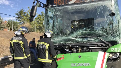 Accidente múltiple a la A-42 a la altura de Getafe