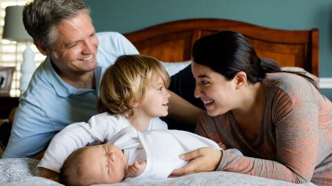 Familia formada por cuatro miembros