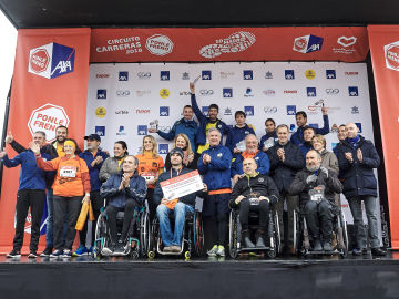 Las asociaciones reciben la recaudación de la Carrera Ponle Freno de Madrid 2018