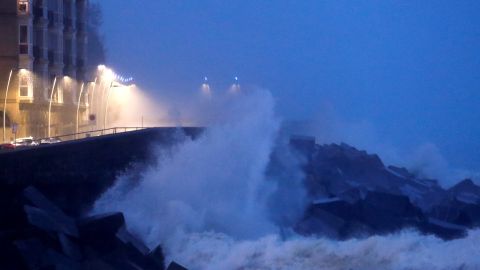 Fuertes vientos en el norte de España Fuertes vientos en el norte de España