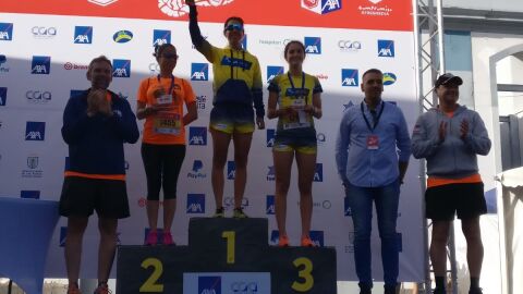 Los ganadores de la categoría femenina de 5 km