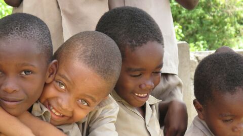 Niños en Jamaica