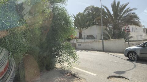 Poner espejo y cortar árboles En este cruce hay que tener mil ojos para poder girar a la izquierda, ya que unos matojos tapan la visibilidad y ya ha habido varios accidentes, no tenemos espejo, y nadie es capaz de cortarnos los árboles ya que es una propiedad. Está situado en Aguamarga (Níjar, Almería) al lado de Calle Hawai.