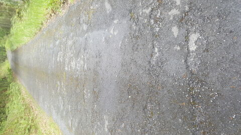 La carretera LU-P-1004 entre Castro y Os Peares de los ayuntamientos de Carballedo y A Peroxa de las provincias de Lugo y Ourense tiene su asfalto en un estado lamentable para la circulación de vehículos.