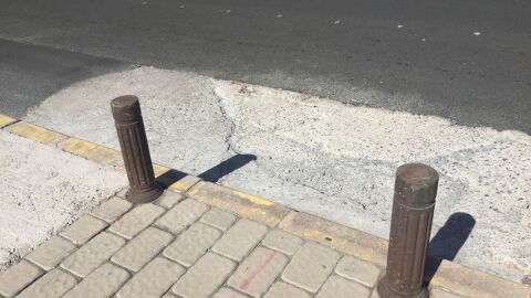 Adjunto foto del hueco en la calzada en calle dr. Francisco Pérez Pérez, n5. CP 35003 Las Palmas de Gran Canaria 