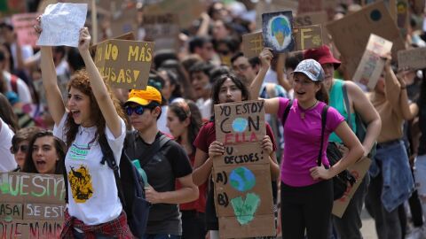 Horario y recorrido de la manifestación de la marcha por el clima el 6 de diciembre Imagen de la manifestación contra el cambio climático