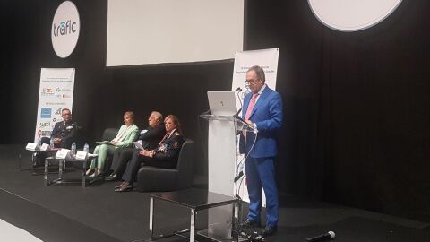 Luis Montoro durante los VIII Premios Fesvial a la seguridad vial