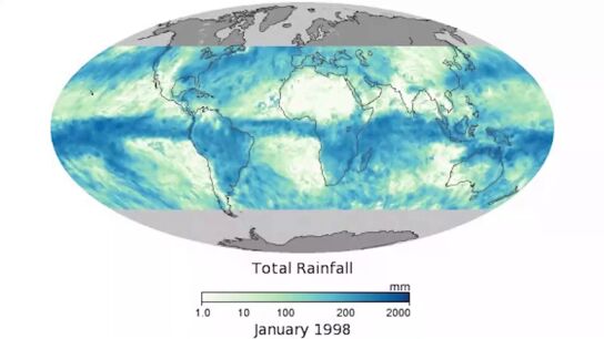 Mapa del total de precipitaciones Mapa del total de precipitaciones