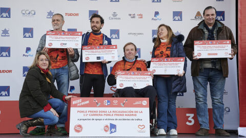 Fundación CEA, FEDACE, Fundación Pons, AESLEME y Stop Accidentes reciben la recaudación íntegra de la 11ª Carrera Ponle Freno de Madrid