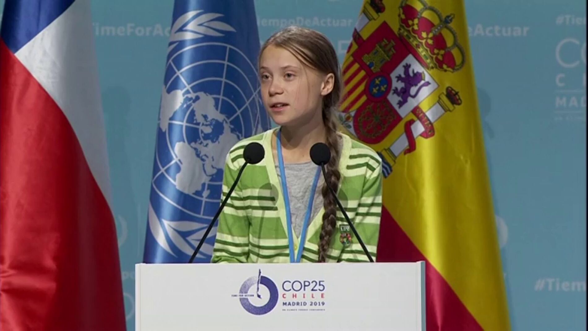 Greta Thunberg: "Los países ricos deben hacer su parte y ser los primeros en lograr emisiones cero"