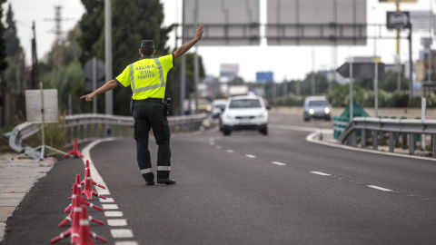 Guardia Civil en un control de Tráfico