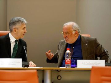El ministro de Interior, Fernando Grande-Marlaska y el Director General de Tr&aacute;fico, Pere Navarro
