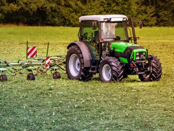 Tractor en el campo