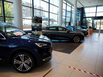 Vista de un concesionario en Madrid