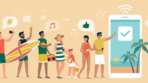 Vacaciones con smartphone