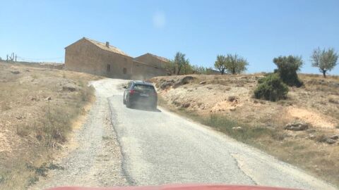 Carretera mal conservada