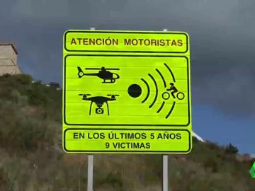 As&iacute; es la nueva se&ntilde;al para los tramos m&aacute;s peligrosos para los motoristas