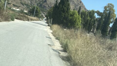 Carretera en mal estado
