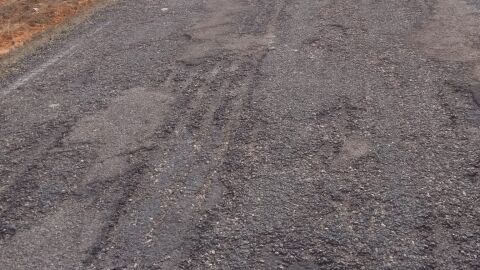 Denuncia recibida Carretera en mal estado