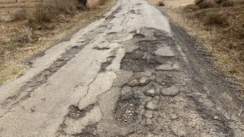 Carretera en mal estado