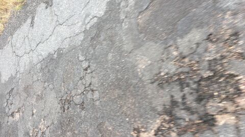 Carretera en mal estado