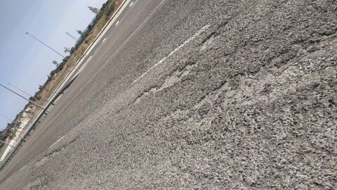 Carretera deformada