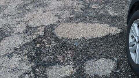 Carretera deformada
