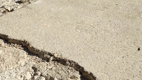 Carretera destrozada