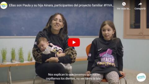 Paula y Ainara, participantes en el proyecto familiar Fivalin
