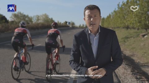 Manu Sánchez protagoniza la campaña de Ponle Freno sobre ciclistas