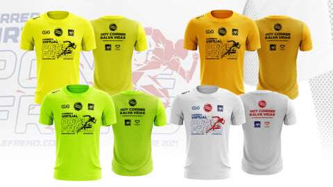 Las camisetas de la Carrera Virtual Ponle Freno